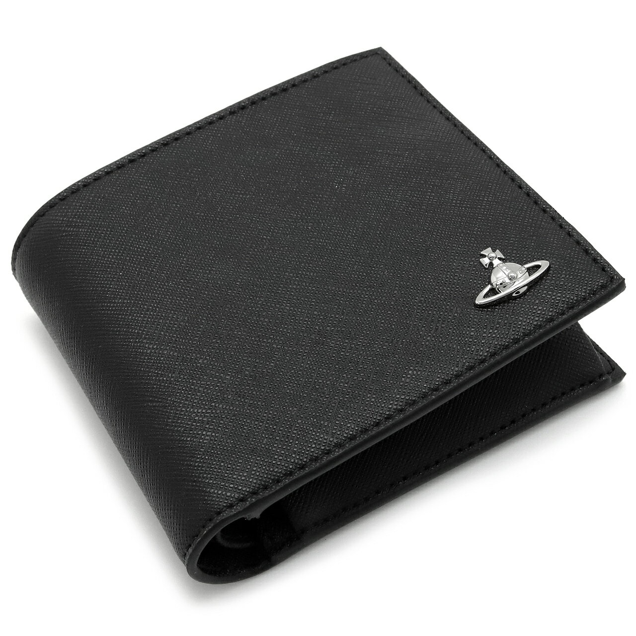 ヴィヴィアンウエストウッド 二つ折り財布（小銭入れあり） ヴィヴィアン Vivienne Westwood 財布 メンズ レディース ブラック 5115003NM-S0021-N401 【在庫あり】【誕生日 お祝い プレゼント ギフト】