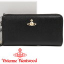 ヴィヴィアンウエストウッド 財布 Vivienne Westwood ラウンドファスナー長財布 レディース メンズ ブラック VICTORIA 51050023 42106 N402 BLACK 