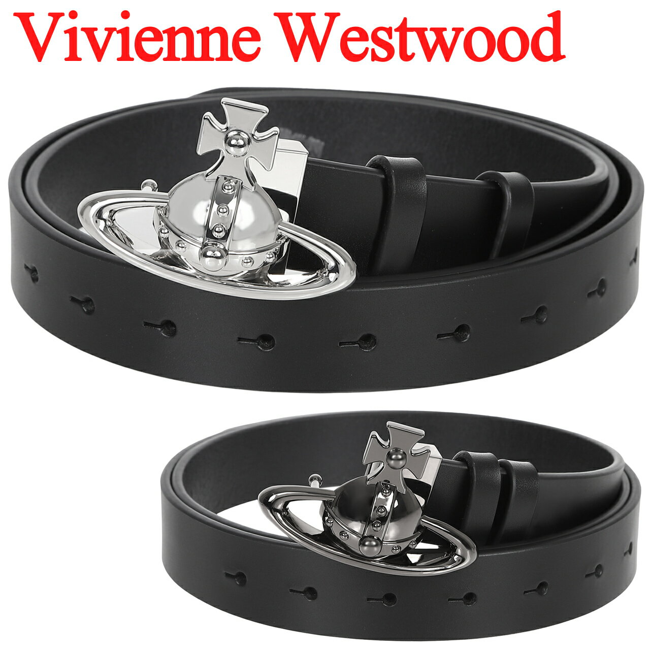 Vivian Westwood - ヴィヴィアンウエストウッド ベルト オーブバックルベルト 男女兼用 レディース メンズ Vivienne Westwood ブラック 選べる2色 (VW4225 VW4227) 【在庫あり】【誕生日 お祝い プレゼント ギフト】