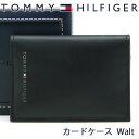 トミーヒルフィガー 名刺入れ（メンズ） 【クーポン配布中】 トミーヒルフィガー カードケース TOMMY HILFIGER カード入れ 名刺入れ メンズ ブラック 31TL200030-001 BLACK【あす楽】【母の日 誕生日 お祝い プレゼント ギフト】