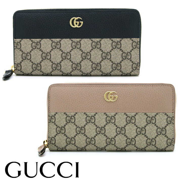 グッチ 長財布（メンズ） グッチ 財布 GUCCI ラウンドファスナー長財布 プチマーモント レディース メンズ 456117 17WAG 選べる2カラー 【あす楽】 【父の日 誕生日 お祝い プレゼント ギフト】