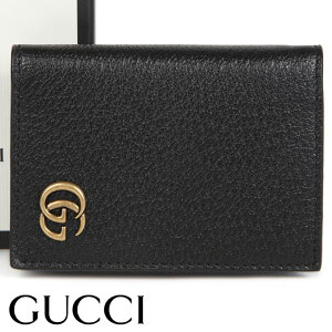 ★バレンタインHAPPYクーポン配布中★ グッチ カードケース GUCCI カード入れ パスケース 名刺入れ GGマーモント ブラック メンズ レディース 428737-DJ20T-1000 【あす楽】 【バレンタイン 誕生日 プレゼント ギフト】