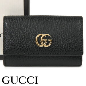 【0のつく日限定!!クーポン配布中】 グッチ 6連キーケース GUCCI キーホルダー プチマーモント ブラック レディース メンズ 456118-CAO0G-1000 【お取り寄せ】【誕生日 お祝い プレゼント ギフト 贈り物】