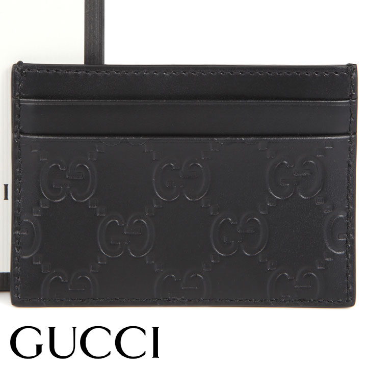 グッチ（GUCCI） グッチ カードケース GUCCI カード入れ パスケース 定期入れ ブラック メンズ レディース 233166-CWC10-1000 【あす楽】【父の日 誕生日 お祝い プレゼント ギフト】