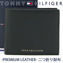 トミーヒルフィガー 二つ折り財布 TOMMY HILFIGER 財布 メンズ ブラック AM0AM1 ...