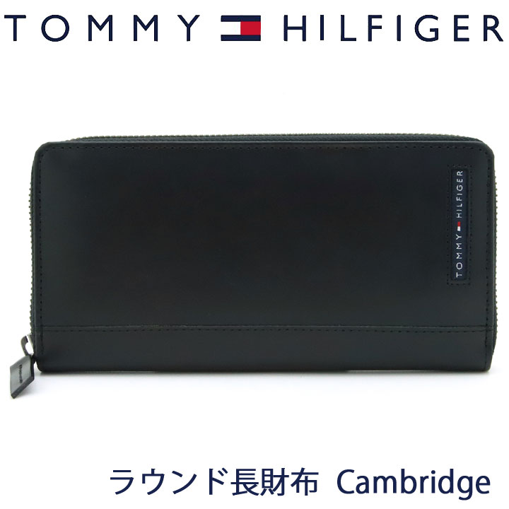 トミー ヒルフィガー 財布（メンズ） トミーヒルフィガー 財布 TOMMY HILFIGER トミー 長財布 メンズ ラウンドファスナー ブラック 31TL13X025 BLACK 【あす楽】【父の日 誕生日 お祝い プレゼント ギフト】