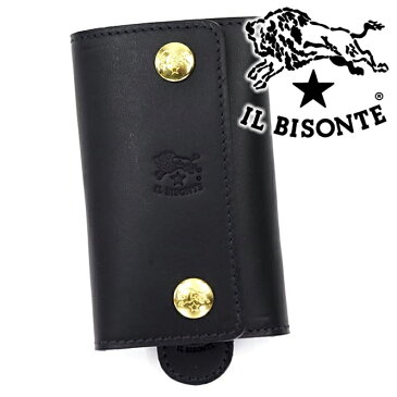 イルビゾンテ 6連キーケース IL BISONTE キーホルダー メンズ レディース 本革 ブラック SKH045 PG0001 BK109（C0966 135） 【あす楽】【誕生日 お祝い プレゼント ギフト】