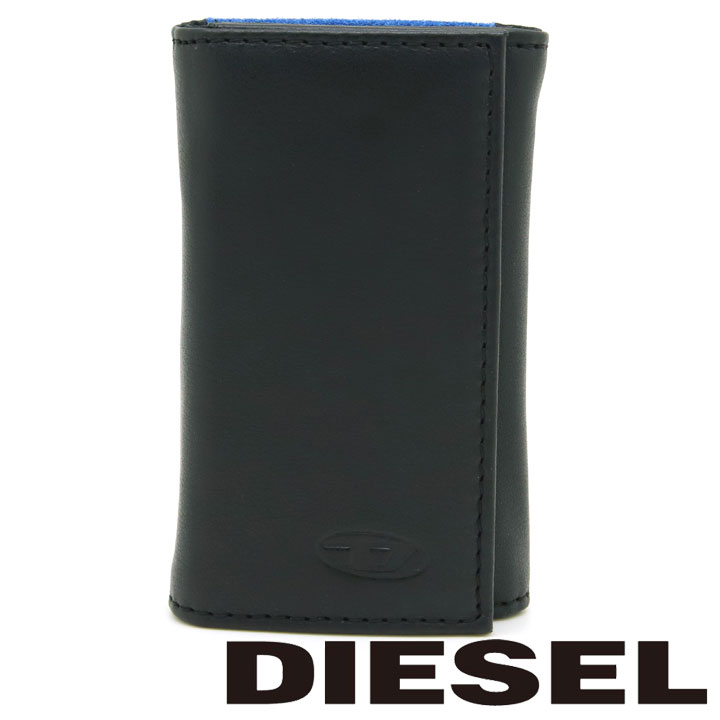 ディーゼル ディーゼル キーケース DIESEL キーホルダー 6連 鍵ケース メンズ ブラック ブルー レザー X08425 P0685 H1146【あす楽】【父の日 誕生日 お祝い プレゼント ギフト】