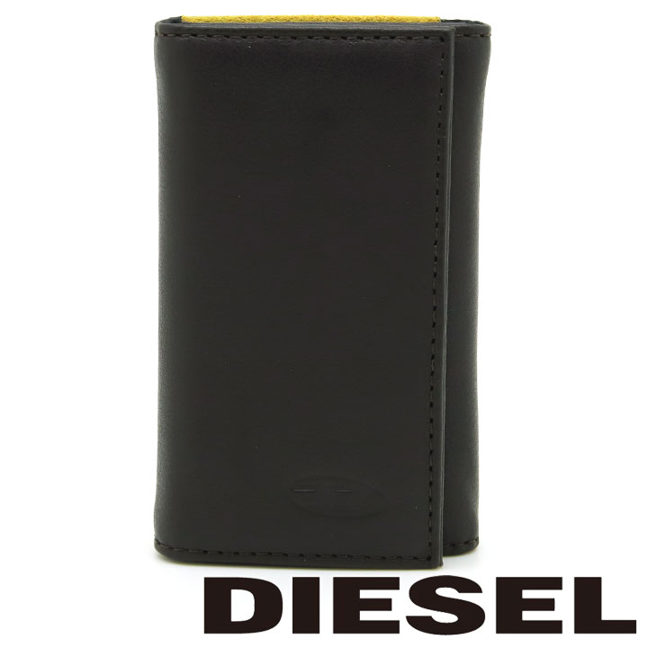 ディーゼル ディーゼル キーケース DIESEL キーホルダー 6連 鍵ケース メンズ ブラウン イエロー レザー X08425 P0685 H9031【あす楽】【母の日 誕生日 お祝い プレゼント ギフト】