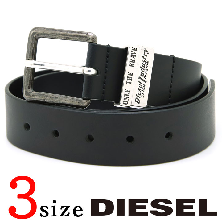 ディーゼル ベルト（メンズ） ディーゼル ベルト DIESEL メンズベルト メンズ B-GUARANTEE-A ブラック X08532 PR227 T8013 【あす楽】【父の日 誕生日 お祝い プレゼント ギフト】