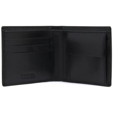 【限定ポイントアップ】 ディーゼル 二つ折り財布 DIESEL 財布 メンズ レザー ブラック X06751 PR013 T8013 【あす楽】 【送料無料】
