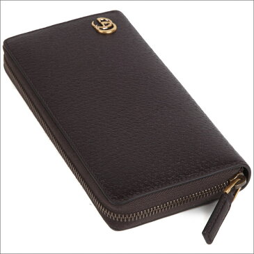 グッチ 財布 GUCCI ラウンドファスナー長財布 メンズ レディース GGマーモント ダークブラウン 428736-DJ20T-2145 【あす楽】【送料無料】