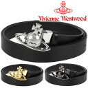 ヴィヴィアンウエストウッド ベルト ブラック メンズ レディース 男女兼用 Vivienne Westwood 選べる3色 (82010003 82010004 82010006) 【入学祝い 誕生日 お祝い プレゼント ギフト】