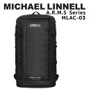 マイケルリンネル MICHAEL LINNELL リュックサック バックパック バッグ 41L 撥水 雨対策 メンズ ビジネス ブラック MLAC-03 【誕生日 お祝い プレゼント ギフト 贈り物】