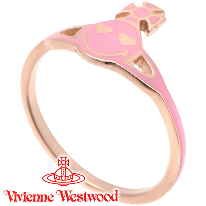 キングリング 【クーポン配布中】 ヴィヴィアンウエストウッド リング 指輪 レディース Vivienne Westwood スマイリー スマイル ヴィヴィアン チズウィックリング ピンク×ピンクゴールド 64040075-G174 【あす楽】【父の日 誕生日 お祝い プレゼント ギフト】