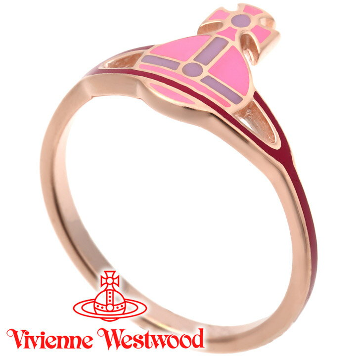 キングリング ヴィヴィアンウエストウッド リング 指輪 レディース Vivienne Westwood オーブ ヴィヴィアン ケイトリング ネオンピンク×ピンクゴールド 64040012-G181 【あす楽】【父の日 誕生日 お祝い プレゼント ギフト】