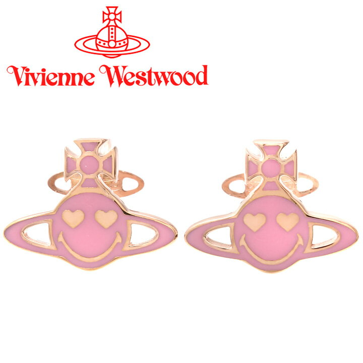 【クーポン配布中】 ヴィヴィアンウエストウッド ピアス レディース Vivienne Westwood スマイリー スマイル ヴィヴィアン チズウィックピアス パウダーピンク×ピンクゴールド 62010165-G174 【あす楽】【父の日 誕生日 お祝い プレゼント ギフト】