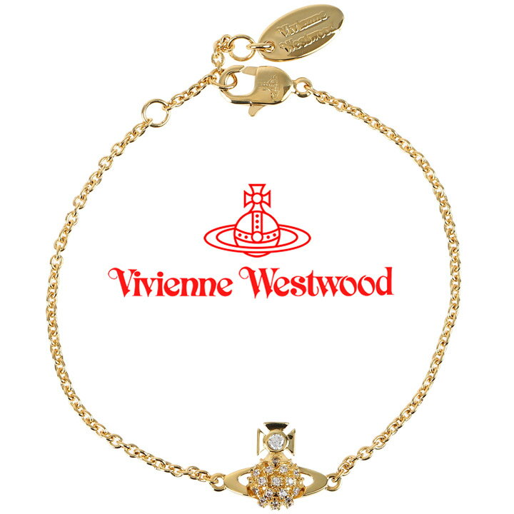 ヴィヴィアンウエストウッド ヴィヴィアンウエストウッド ブレスレット レディース Vivienne Westwood ドンナバスレリーフブレスレット ゴールド×ホワイトCZ 61020183-02R102 【あす楽】【母の日 誕生日 お祝い プレゼント ギフト】