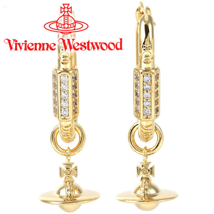 ヴィヴィアンウエストウッド ピアス（レディース） ヴィヴィアンウエストウッド フープピアス レディース Vivienne Westwood ヴィヴィアン ジョディピアス ゴールド 6203006G-02R102 【あす楽】【父の日 誕生日 お祝い プレゼント ギフト】