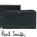 ポールスミス 財布 PaulSmith 長財布 ラウンドファスナー メンズ ブラック マルチカラーストライプ M1A-4778-BMULTI 79 【あす楽】【入学祝い 誕生日 お祝い プレゼント ギフト】