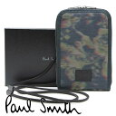 ポールスミス ケース スマホ ポーチ Paul Smith モバイル スマホケース ショルダー ネック 首掛け ブランド メンズ レディース ポシェット モスグリーン ローズ M1A-6870-GDROSE PR 【在庫あり】【母の日 誕生日 お祝い プレゼント ギフト】(4)