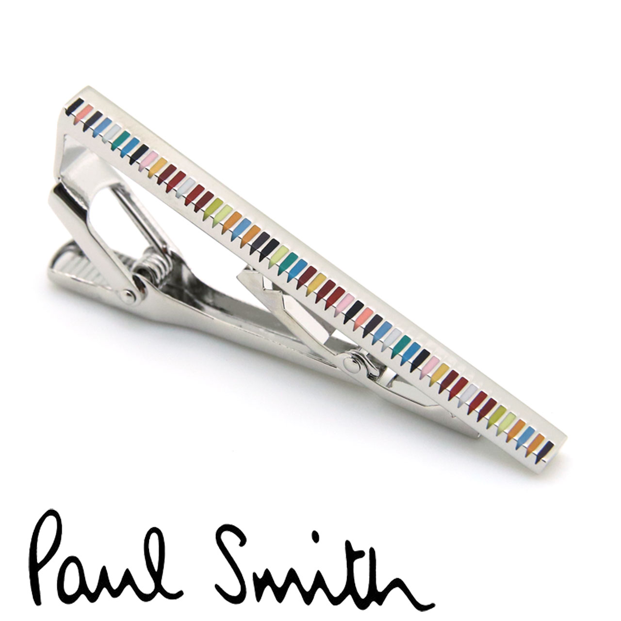 【訳あり■メッキ剥がれ変色あり】 ポールスミス タイピン PaulSmith ネクタイピン タイバー タイクリップ メンズ マルチストライプ M1A-TPIN-...