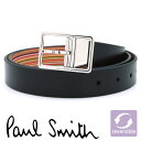ポールスミス ベルト PaulSmith メンズベルト リバーシブル レザー メンズ 男性 ブラック マルチストライプ M1A-5152-CC2FMU 92A 【在庫あり】【誕生日 お祝い プレゼント ギフト 贈り物】