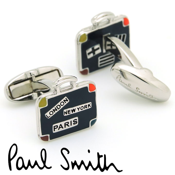 楽天時計・ブランド専門店 アイゲットポールスミス カフス PaulSmith カフスボタン カフリンクス メンズ スーツケース トランクケース M1A-CUFF-MSUITC 47 【あす楽】【父の日 誕生日 お祝い プレゼント ギフト】