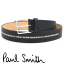 ポールスミス ベルト PaulSmith メンズベルト レザー メンズ 男性 ブラック マルチストライプ M1A-5775-BINSTB 79 【あす楽】【母の日 誕生日 お祝い プレゼント ギフト】