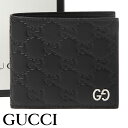 グッチ 財布 GUCCI 二つ折り財布 ドリアン GGシグネチャー メンズ ブラック 473922-CWC1N-1000 【あす楽】【母の日 誕生日 お祝い プレゼント ギフト】