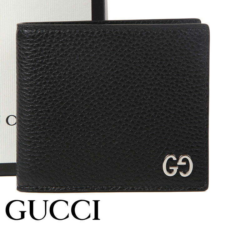 グッチ プレゼント メンズ グッチ 財布 GUCCI 二つ折り財布 ドリアン メンズ ブラック 473922-A7M0N-1000 【あす楽】【父の日 誕生日 お祝い プレゼント ギフト】