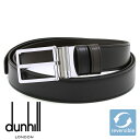 ダンヒル ベルト DUNHILL メンズベルト リバーシブル レザー 回転式バックル メンズ 男性用 ブラック チョコレート 24F4T22LL001 【在庫あ...