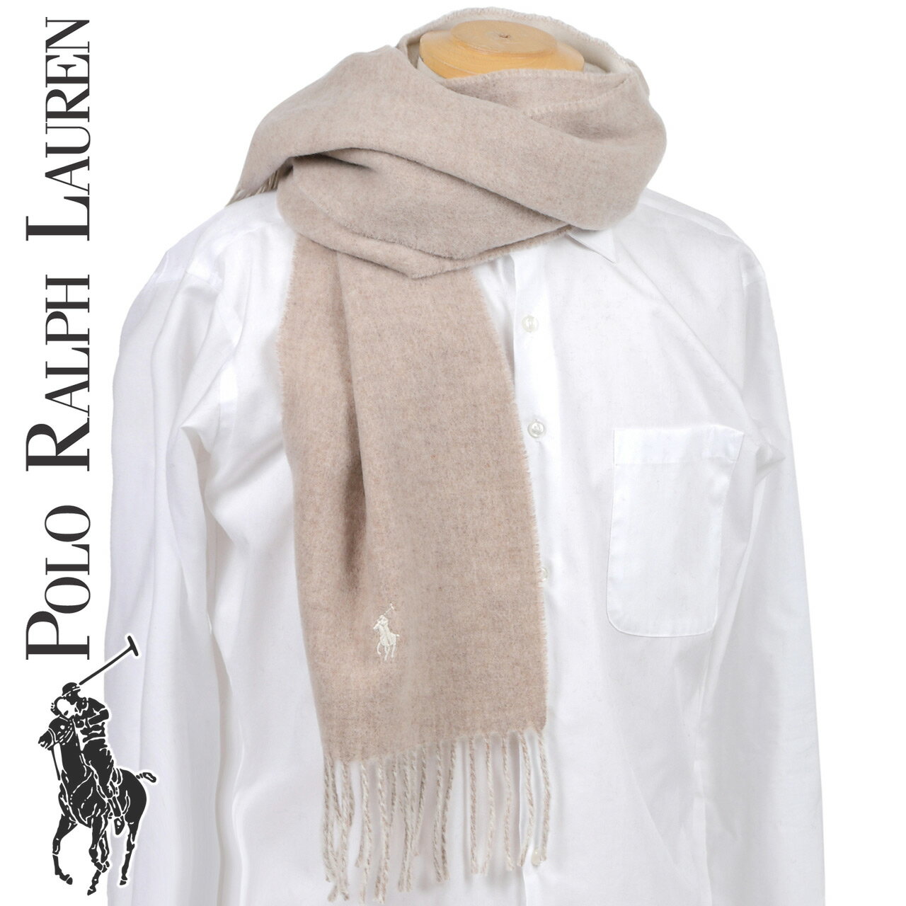 パターン付きベージュマフラー 楽天市場】メンズマフラー・ストール（カラーベージュ）（マフラー