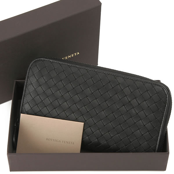 ボッテガ 財布 ボッテガヴェネタ 長財布 ラウンドファスナー BOTTEGA VENETA ブラック 114076-V4651-1000 【お取り寄せ】【送料無料】