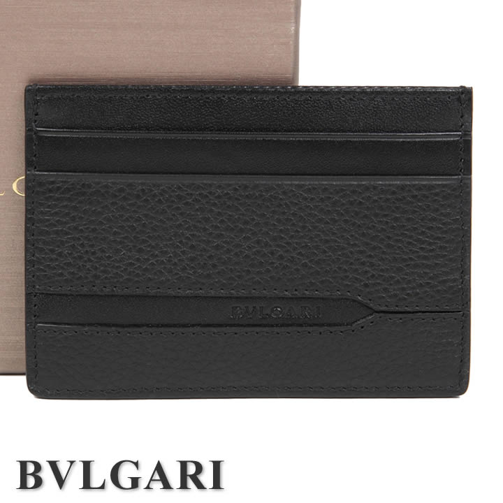 ブルガリ 定期入れ 【クーポン配布中】 ブルガリ パスケース 定期入れ カードケース BVLGARI レディース メンズ 通勤・通学 オクト ブラック 36969 【お取り寄せ】【父の日 誕生日 お祝い プレゼント ギフト】