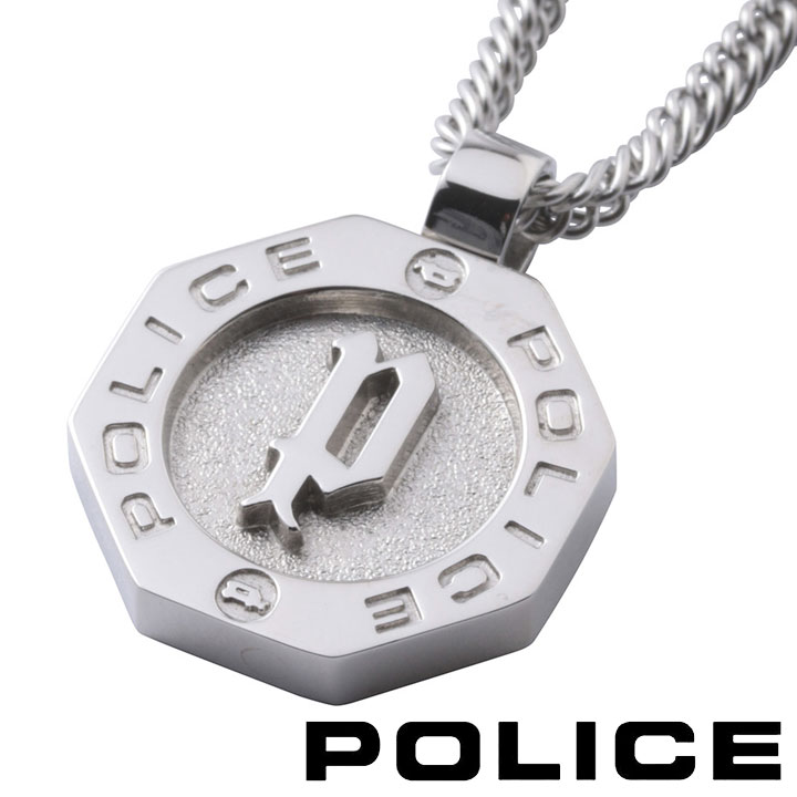 【ポイント5倍】 ポリス ネックレス ペンダント メンズ サークル オクタゴン シルバー POLICE REINGA GN2102506 【あす楽】【父の日 誕..