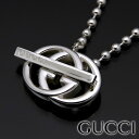 【訳あり■小キズあり】グッチ ネックレス GUCCI ペンダント シルバー アクセサリー シルバー925 メンズ レディース ダブルG ペンダント 216435...