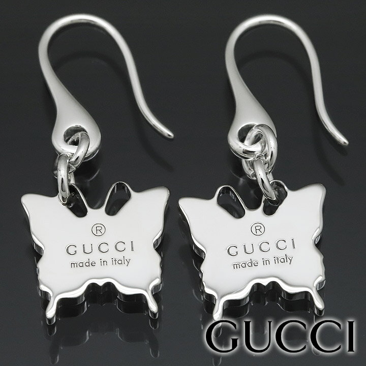 グッチ ピアス（レディース） 【クーポン配布中】 グッチ ピアス GUCCI フックピアス シルバー アクセサリー シルバー925 バタフライ 蝶 レディース 223991-J8400-8106 【あす楽】 【父の日 誕生日 お祝い プレゼント ギフト】