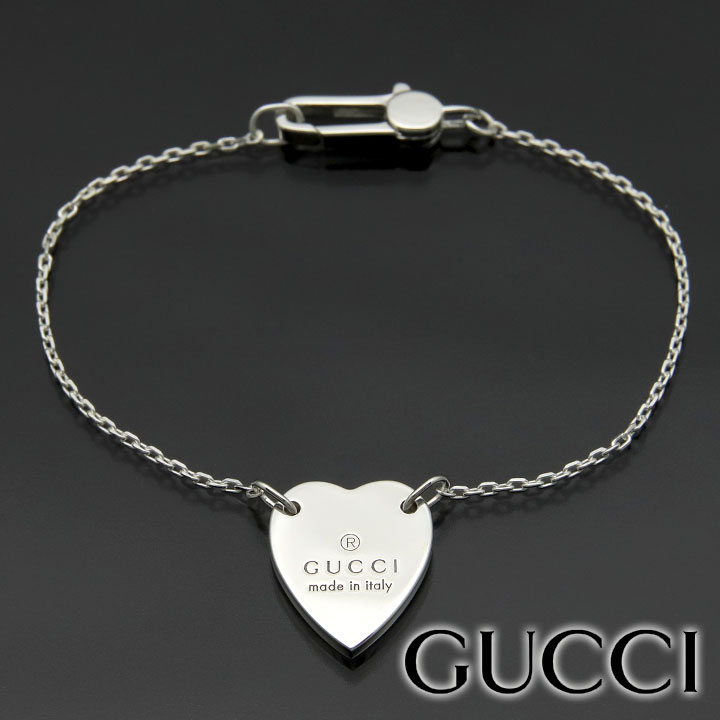 グッチのブレスレット（レディース） グッチ ブレスレット GUCCI ハートブレスレット シルバー アクセサリー シルバー925 レディース ハート 223513-J8400-8106 【お取り寄せ】 【父の日 誕生日 お祝い プレゼント ギフト】