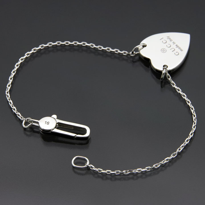 グッチ ブレスレット GUCCI ハートブレスレット シルバー アクセサリー シルバー925 レディース ハート 223513-J8400-8106 【お取り寄せ】 【誕生日 お祝い プレゼント ギフト】