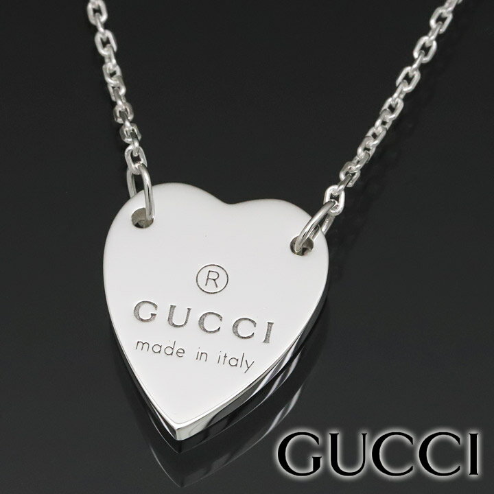 グッチ ネックレス GUCCI ペンダント シルバー アクセサリー シルバー925 レディース ハート ペンダント 223512-J8400-8106 【あす楽】 【父の日 誕生日 お祝い プレゼント ギフト】