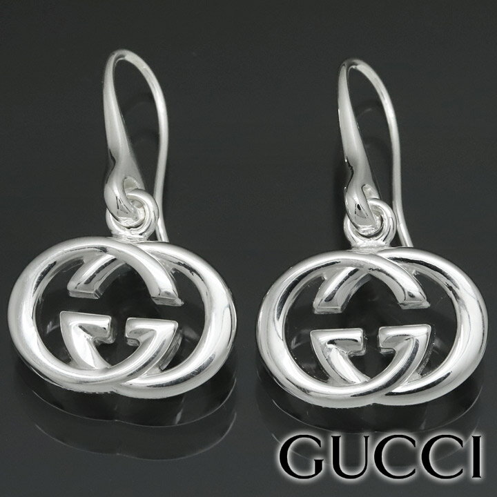 グッチ ピアス（レディース） グッチ ピアス GUCCI フックピアス シルバー アクセサリー シルバー925 GGロゴ レディース 223321-J8400-8106 【あす楽】 【母の日 誕生日 お祝い プレゼント ギフト】