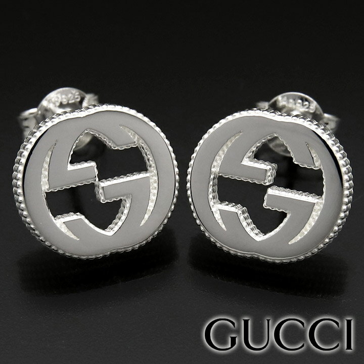 グッチ ピアス（レディース） グッチ ピアス GUCCI スタッズピアス シルバー アクセサリー シルバー925 レディース メンズ インターロッキングG 479227-J8400-8106 【あす楽】 【父の日 誕生日 お祝い プレゼント ギフト】