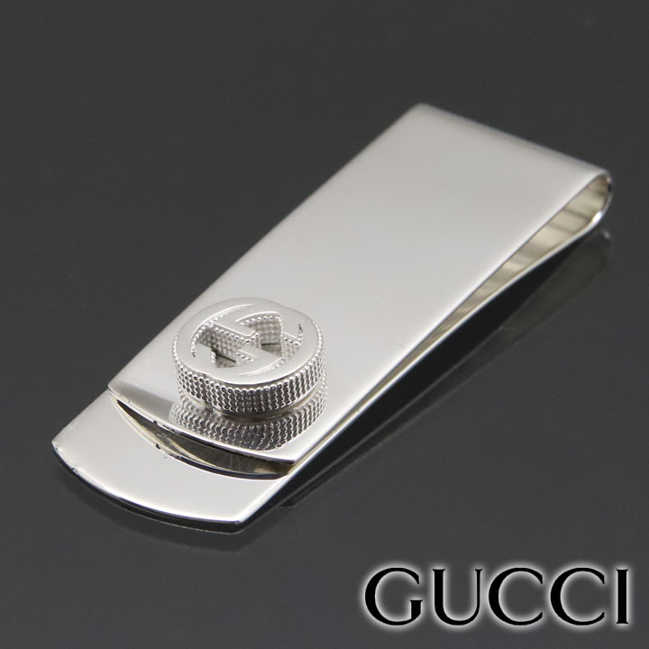 グッチ マネークリップ 【クーポン配布中】 グッチ マネークリップ GUCCI 金具 札ばさみ メンズ クリップ シルバー アクセサリー シルバー925 スターリングシルバー GGモチーフ インターロッキングG 499062-J8400-8106 【あす楽】 【父の日 誕生日 お祝い プレゼント ギフト】