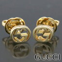 グッチ イヤリング（レディース） グッチ ピアス GUCCI スタッズピアス ゴールド イエローゴールド アクセサリー 18K GOLD 男女兼用 レディース メンズ インターロッキングG 662111-J8500-8000 【あす楽】 【母の日 誕生日 お祝い プレゼント ギフト】