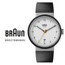 BRAUN ブラウン BN0278WHBKG アナログ ウオッチ Analog Watch ホワイト ブラック 機械式 オートマチック デイト 腕時計 【お取り寄せ】