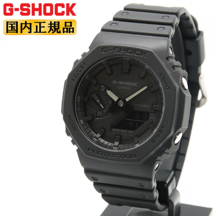 カシオ G-SHOCK 腕時計（メンズ） G-SHOCK ブラック GA-2100-1A1JF カシオ Gショック カーボンコアガード構造 CASIO オクタゴン 八角形 デジタル＆アナログ コンビネーション 黒 メンズ 腕時計 （GA21001A1JF）【あす楽】