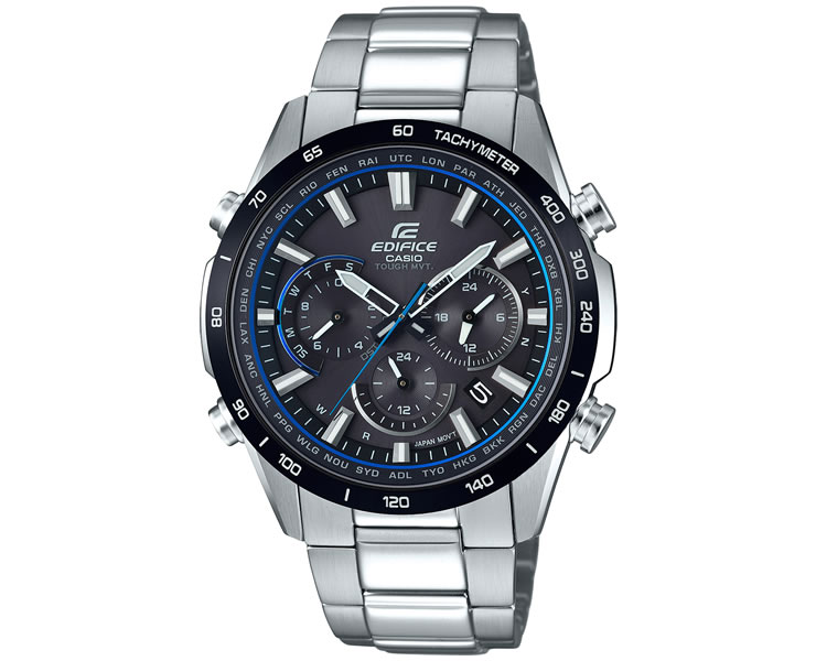 カシオ エディフィス 電波 ソーラー ブラックフェイス EQW-T650DB-1AJF CASIO EDIFICE 電波時計 クロノグラフ 黒 メンズ 腕時計 【あす楽】