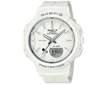 カシオ ベビーG 秒針付き ランニング向け ホワイト BGS-100SC-7AJF CASIO BABY-G for running STEP TRACKER アナログ＆デジタル コンビネーションモデル 白 レディス レディース 腕時計 【あす楽】