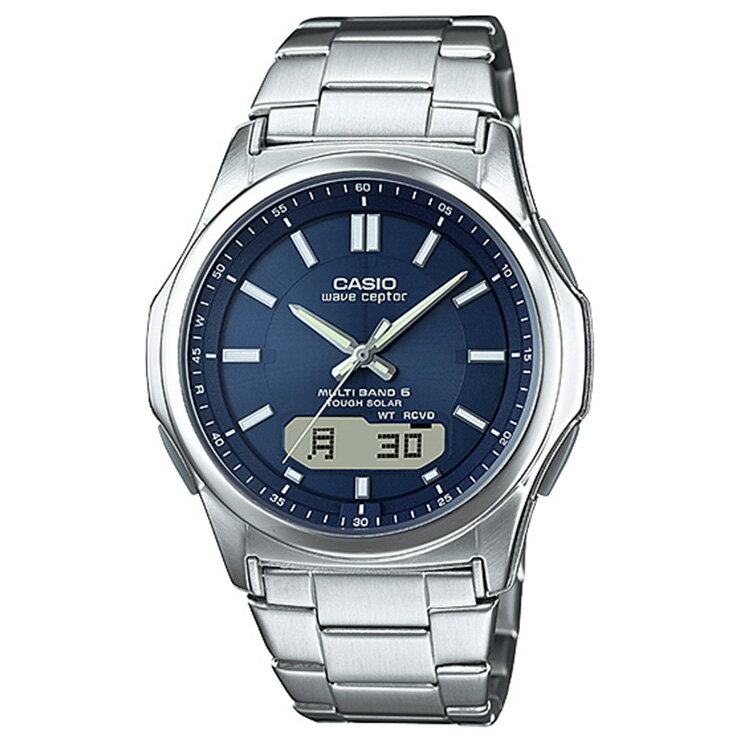 カシオ電波時計 WVA-M630D-2AJF 【半額以下 正規品】 CASIO WaveCeptor（ウェーブ・セプター） ソーラー電波時計 ステンレス マルチバンド6 メンズ 腕時計 【最短】 【02P03Dec16】 【RCP】 【_腕時計】のサムネイル